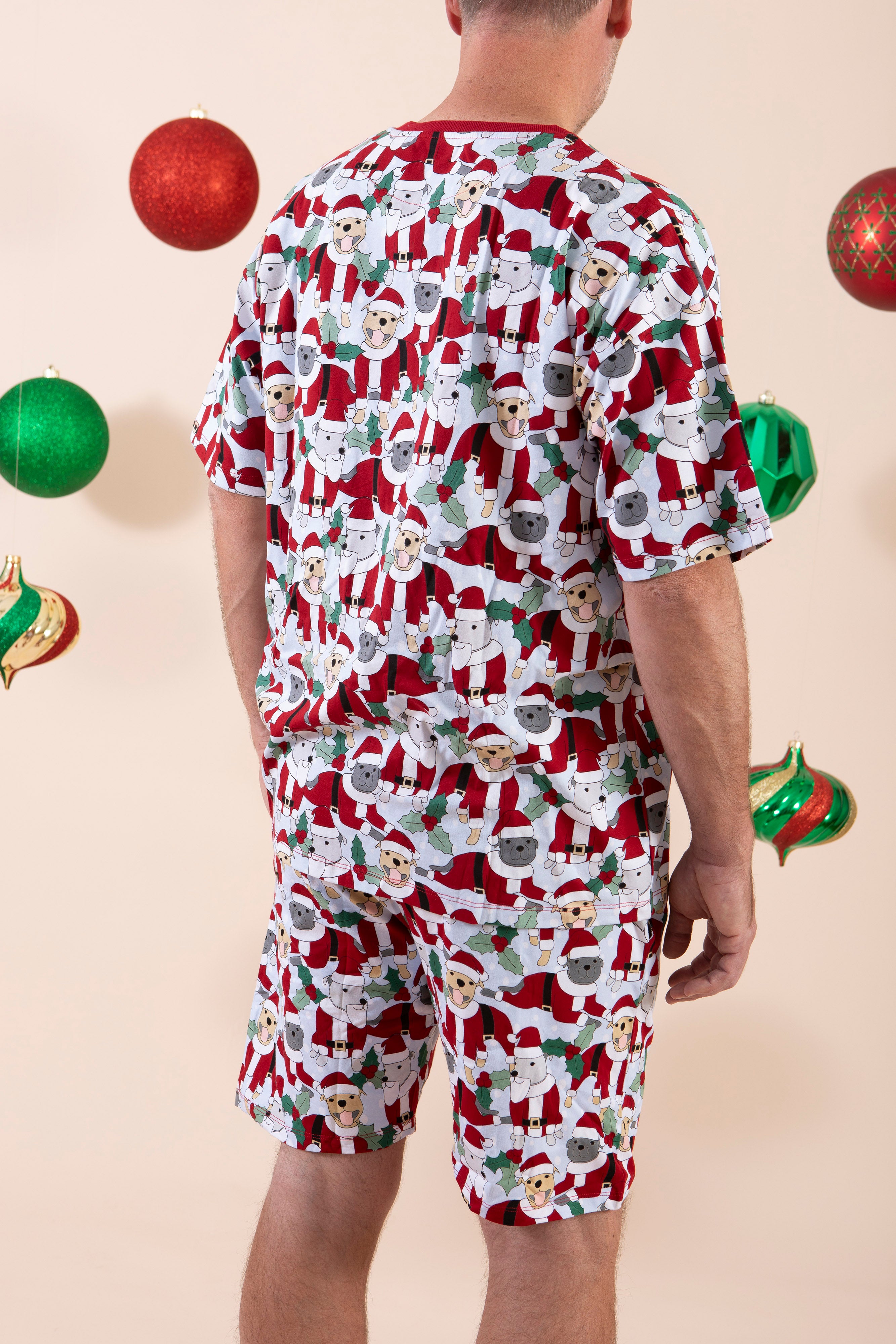 Santa Paws Men's Short PJ Set